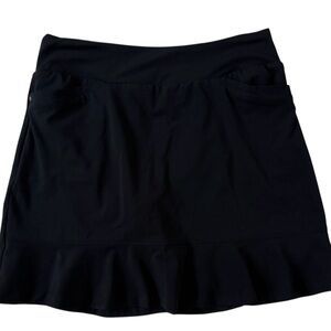 360 Black Ruffle Hem Skort Size M